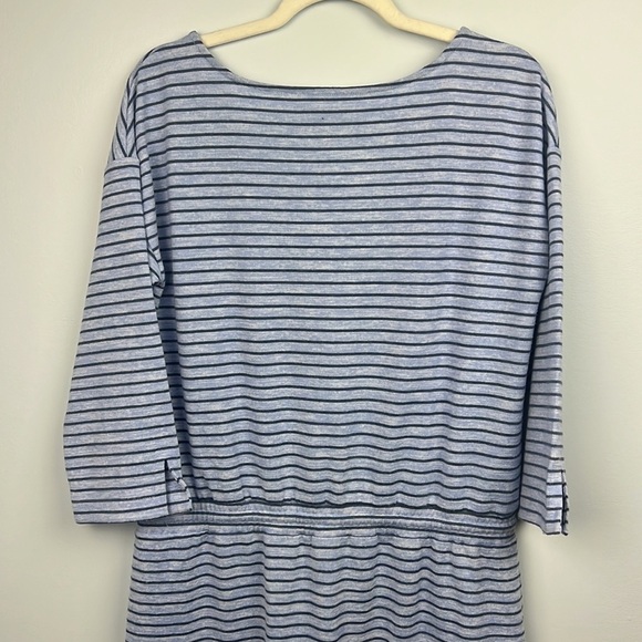 Haven Well Within blue striped medium tie waist maxi dress with pockets - Picture 8 of 8